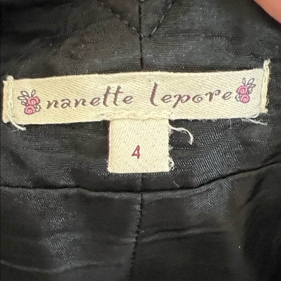 Nanette Lapore Ultra High Rise Tuxeso Corset Back Button-Front Pants - Picture 2 of 7